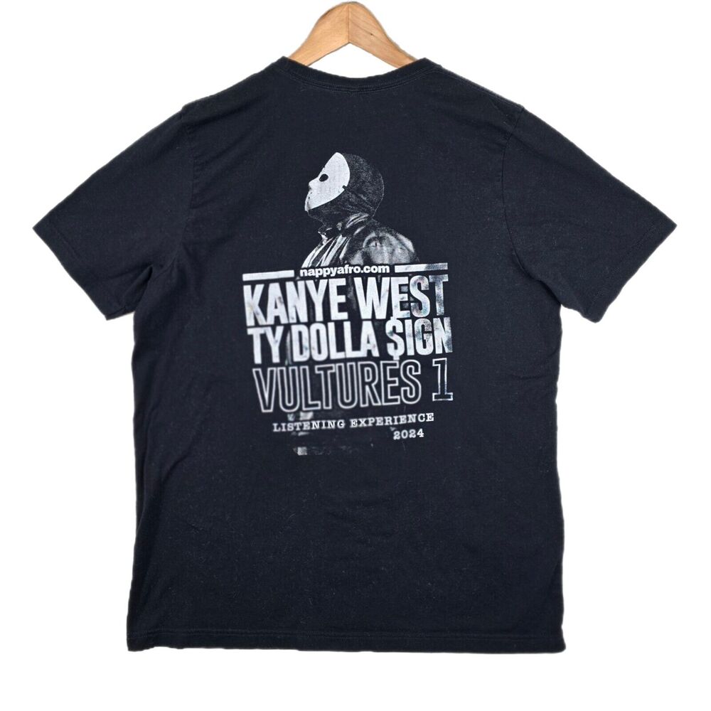 Kanye West Ty Dolla Sign Vultures Listening Experience Shirt Size XL Hip Hop Rap